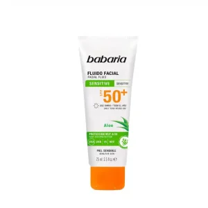 Babaria Spf 50+ Sensitive Skin Facial Fluid 75Ml