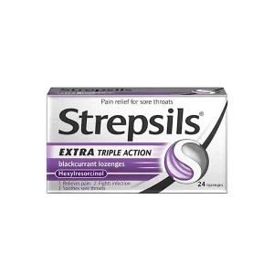 Strepsils Extra Black Currant Lozenges