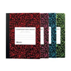 Bazic Composition Book Wide Rule Black #5090/#508