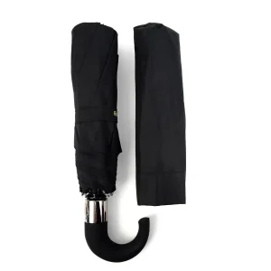 Black Umbrella Small with Curved Handles