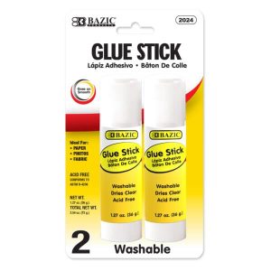 Bazic Jumbo Glue Stick 35g 2Pck