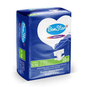 Bem Star  Adult Diapers Unisex Small / Medium 10pcs