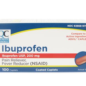Quality Choice Ibuprofen 200 mg Caplets Brown