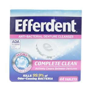 Efferdent Antibacterial Denture Cleanser Original 44’s
