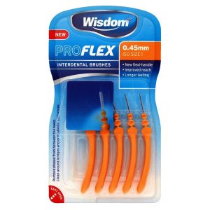 Wisdom Proflex Interdental Brush Orange 0.45mm