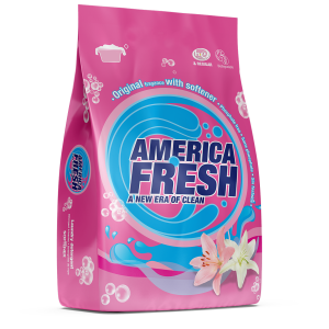 America Fresh Detergent With Softener Pink 5kg