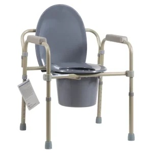 Commode Deluxe 3 In 1 Steel Bedside Pan