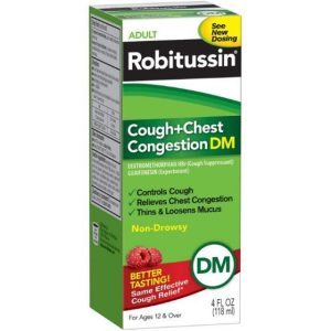 Robitussin Cough+Chest Congestion DM Cherry 4oz