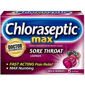 Chloraseptic Max Sore Throat Lozenges Wild Berries