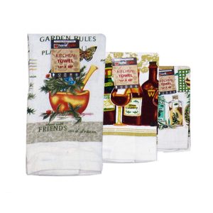 HOME STYLE PRINTED VELOUR KITCHEN TOWEL