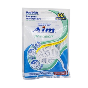 Dr. Fresh Aim Floss Picks Precision 60ct
