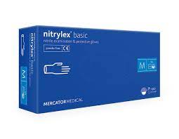 Mercator Nitrile Gloves Medium Powder Free
