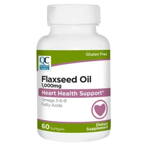 QC Flax Seed Oil Soft Gels 1000mg