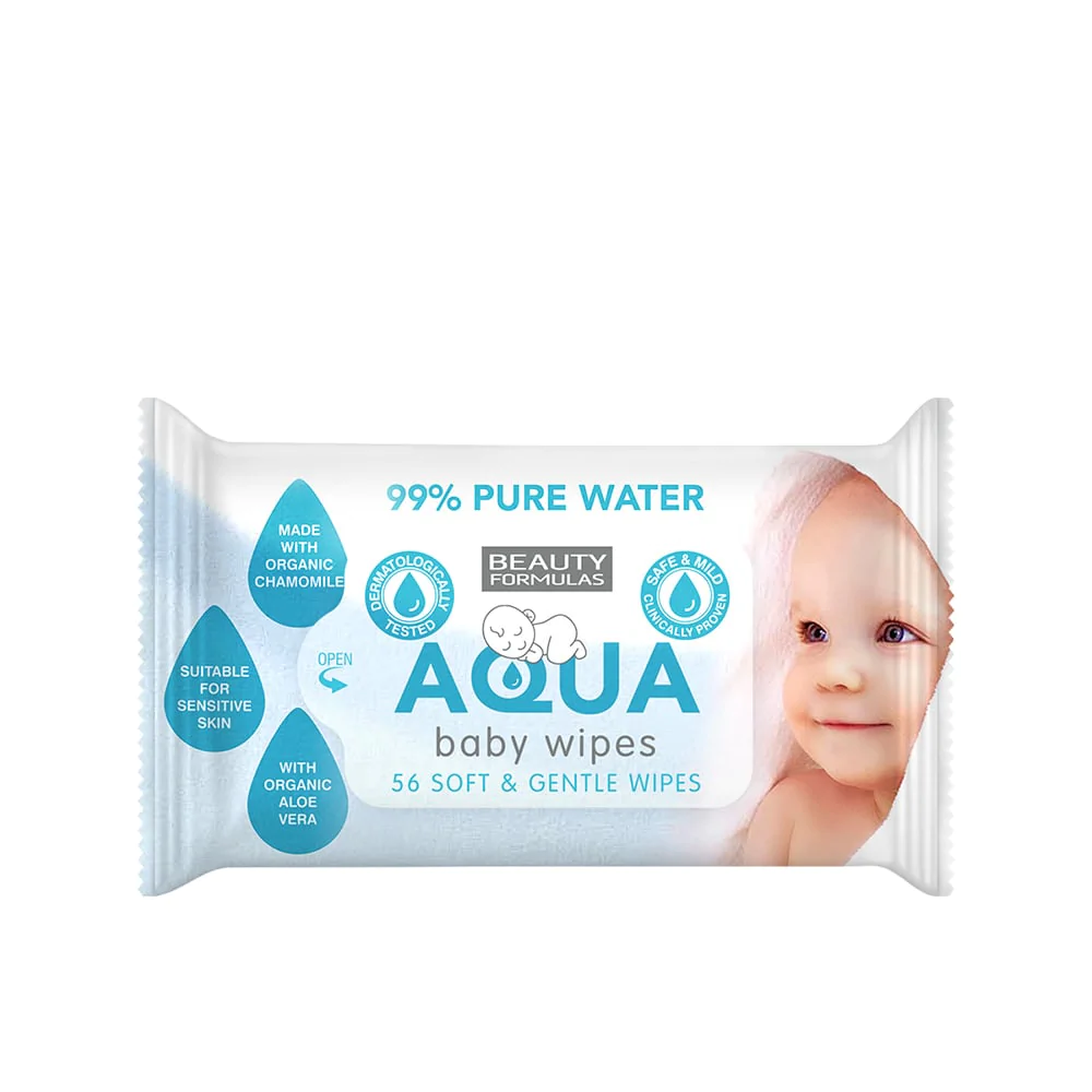 Beauty Formulas Aqua Baby Wipes
